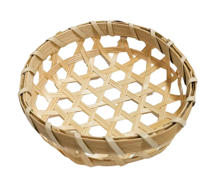 手工編織竹器皿