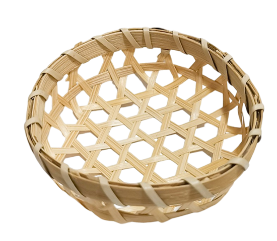 手工編織竹器皿