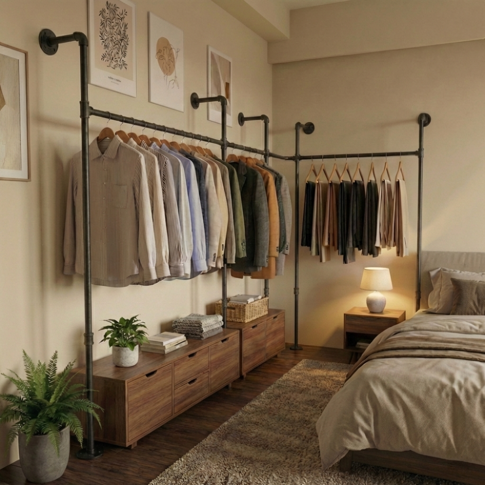 工業風L型衣架-WAL-M42-M