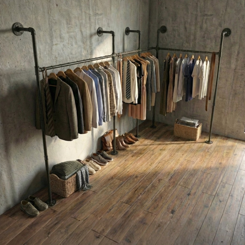 工業風L型衣架-WAL-M42-M