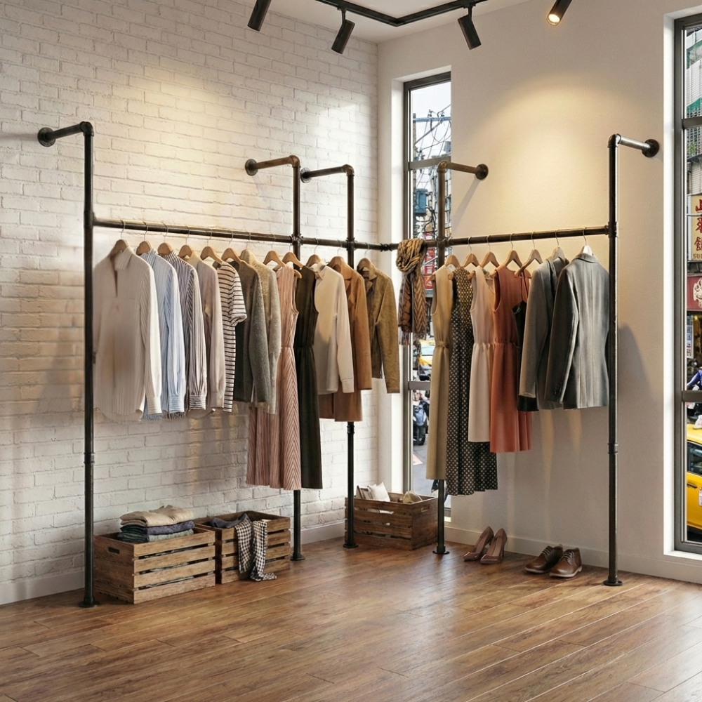 工業風L型衣架-WAL-M42-M