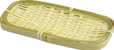 手工編織竹器皿