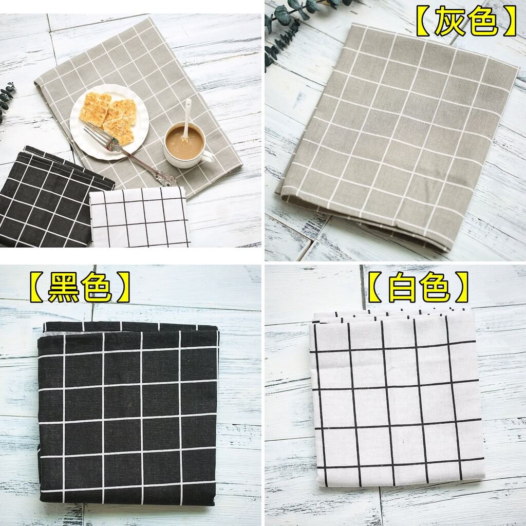 黑白灰格子布