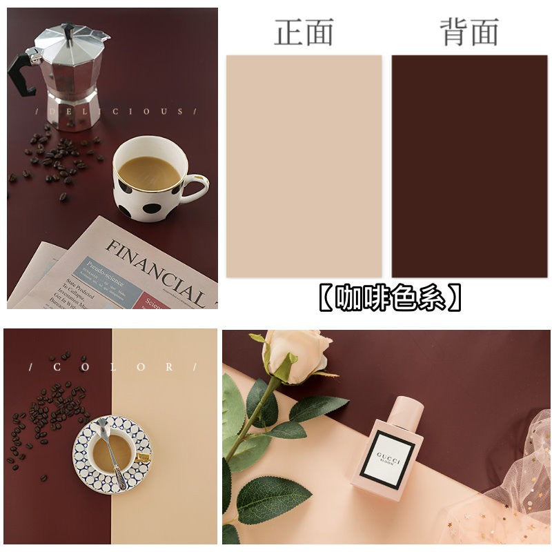 莫蘭迪雙面背景紙