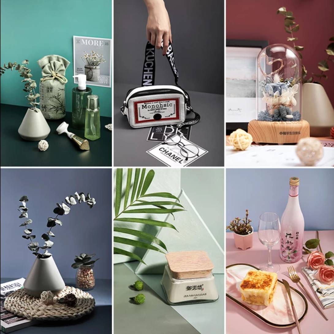 莫蘭迪雙面背景紙