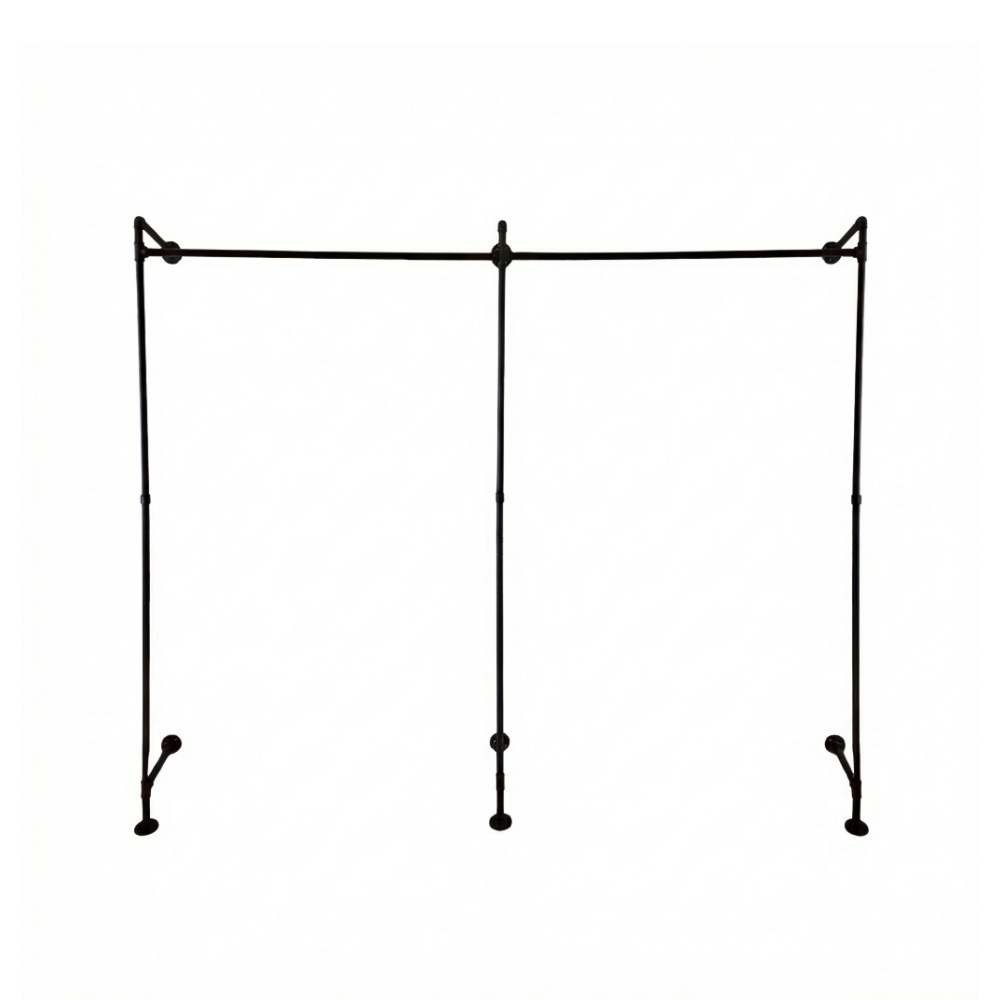工業風牆面開放式衣架-WA-2RLU-2100