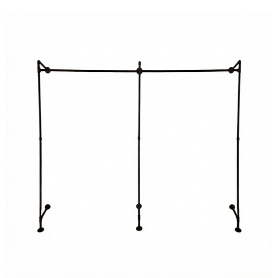 工業風牆面開放式衣架-WA-2RLU-2100
