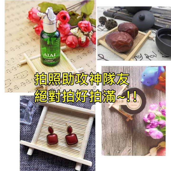 天然方形竹墊-拍照道具井字墊-茶具IG擺拍古風 | 小藍湖產品形象專家
