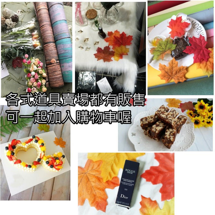 絹布楓葉-(1包5片)-IG美拍漸層仿真楓葉拍照道具 | 小藍湖產品形象專家