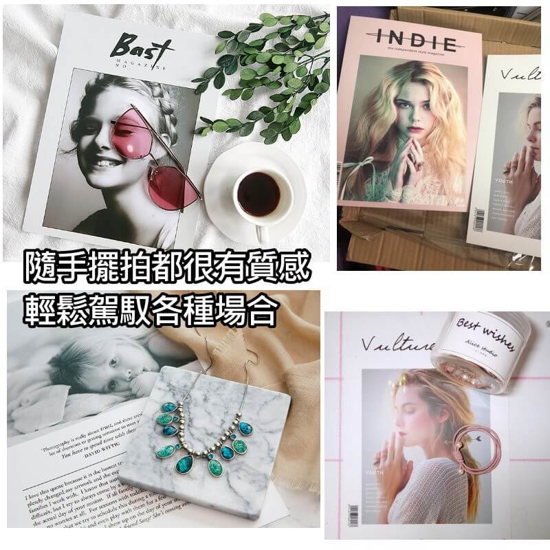 歐美風人像卡-IG雜誌拍照卡片拍照道具 | 小藍湖產品形象專家