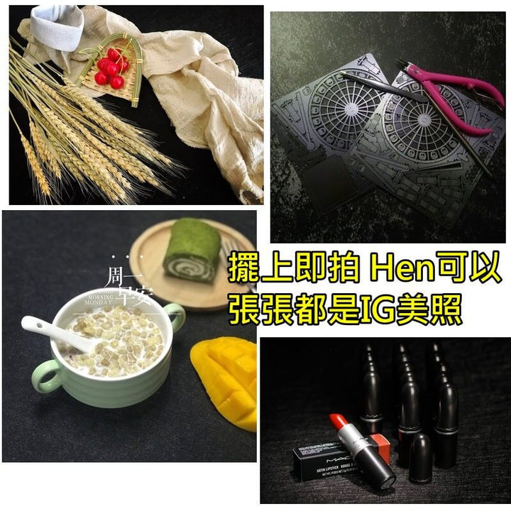 拍照背景-質感黑色拉絲背景紙 | 小藍湖產品形象專家