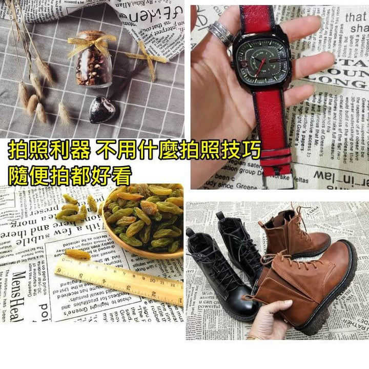 復古英文棉麻布-IG美拍英文報紙布印花布拍照背景 | 小藍湖產品形象專家