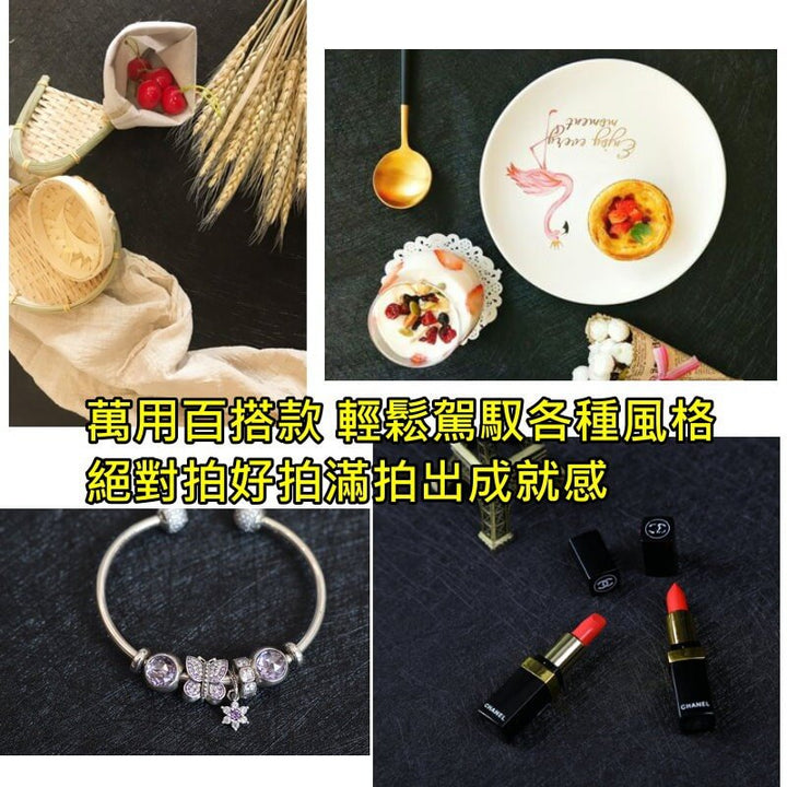 拍照背景-質感黑色拉絲背景紙 | 小藍湖產品形象專家