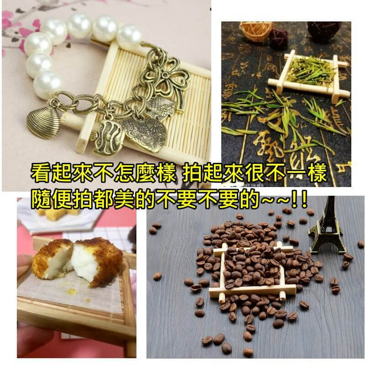 天然方形竹墊-拍照道具井字墊-茶具IG擺拍古風 | 小藍湖產品形象專家