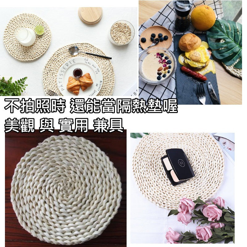 手工編織墊玉米皮墊