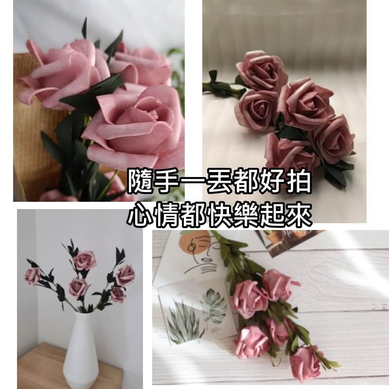 法式曼莎漸層玫瑰花